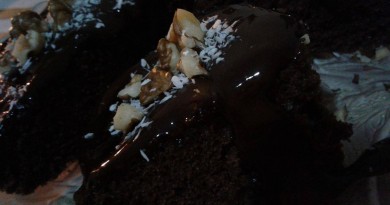 Svampet chokoladekage